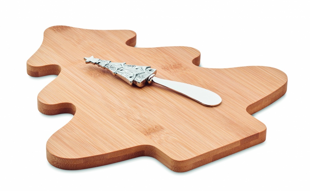 Logo trade promotional gifts image of: Cheese board set in bamboo Essen